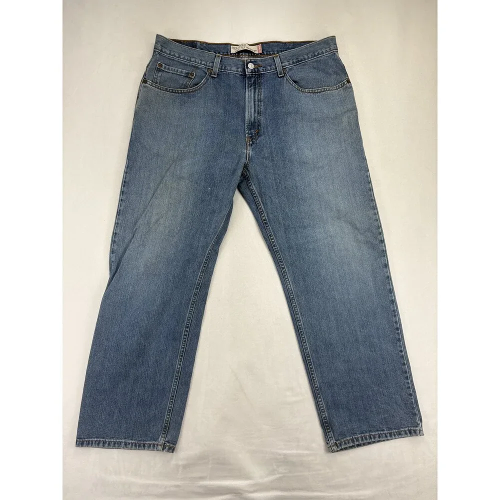 Levi's Men's Straight Leg Jeans W38 Classic Blue - 505‎ Style
